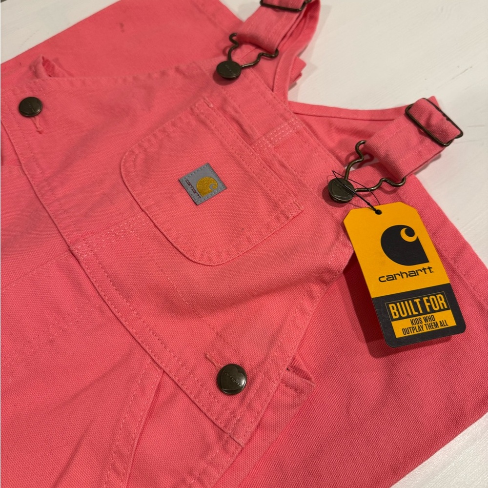 Carhartt Kids Bright Pink Overalls